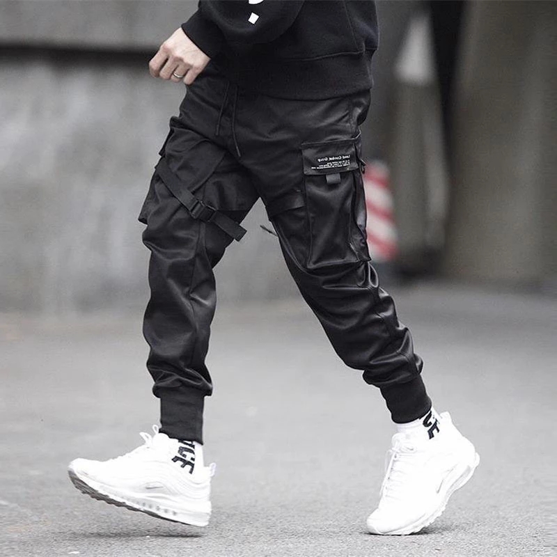 Ribbons Harem Joggers Men Carg - Street Fashion Men 2025 评论和价格